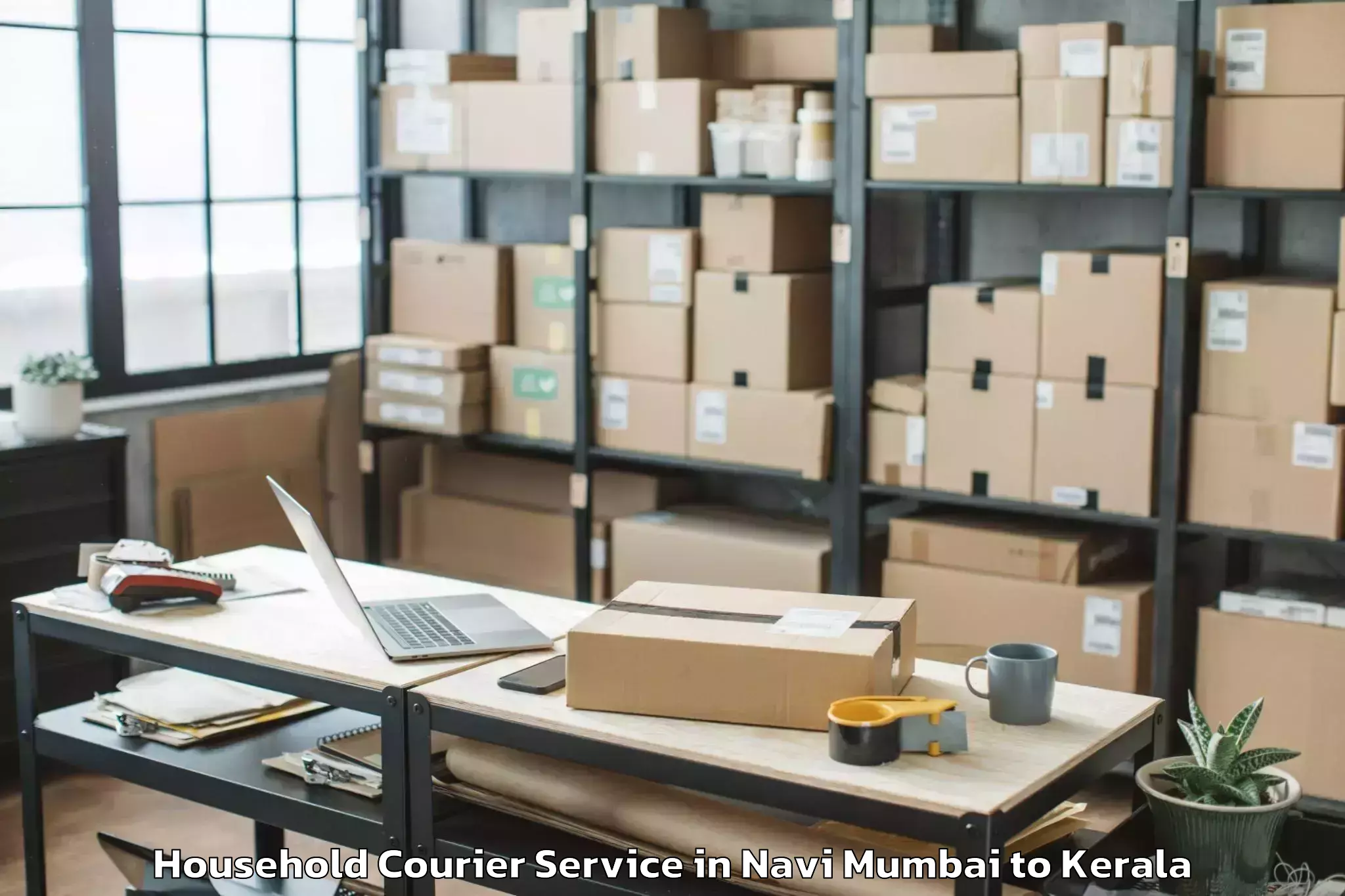 Top Navi Mumbai to Piravom Household Courier Available